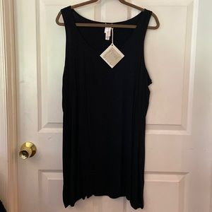 Marla Wynn black tank top. NWT size 1x.